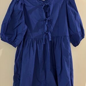 Elegant Blue Women's Dress